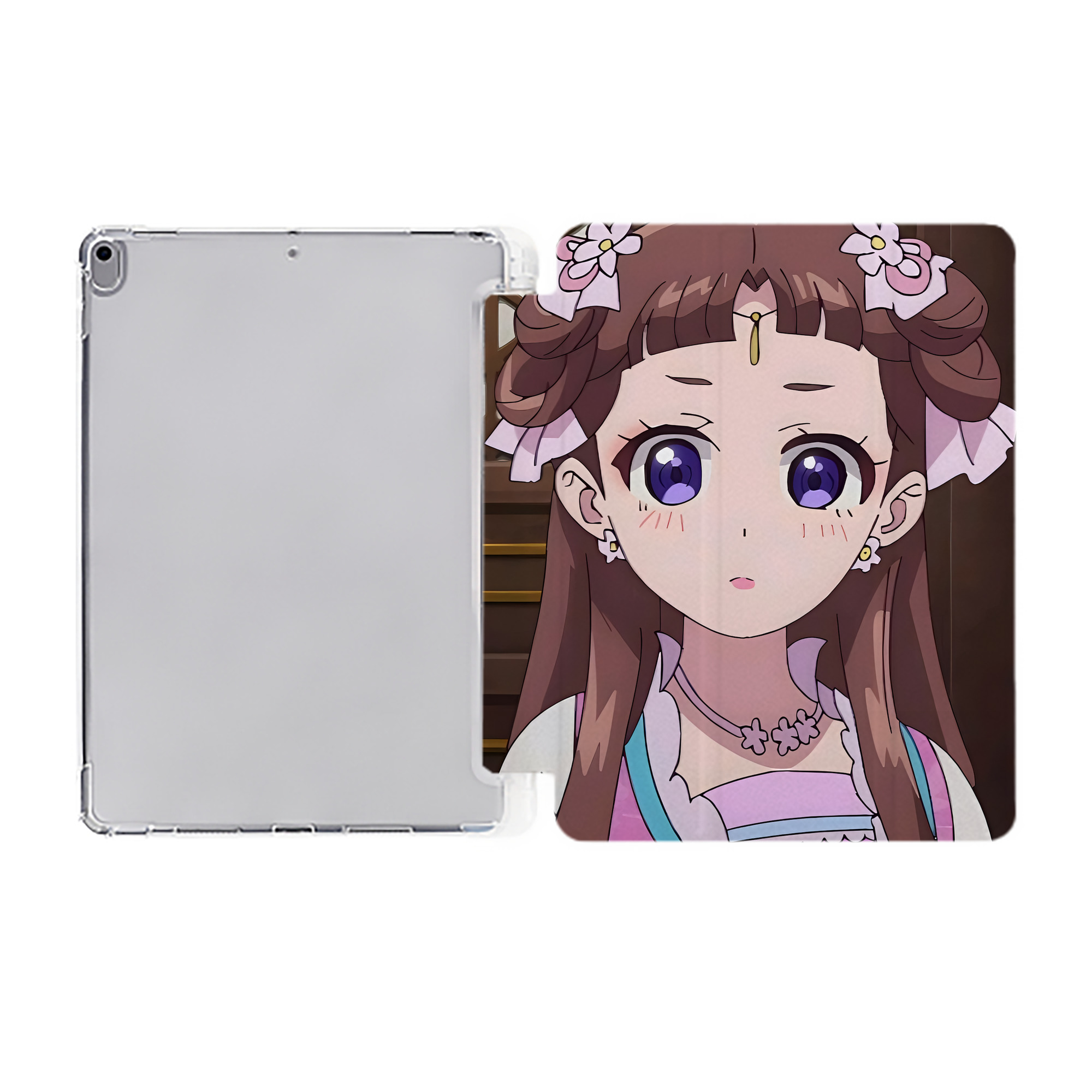 （画像用） 薬屋のひとりごと The Apothecary Diaries IPad ケース ペン収納付き 三つ折りスタンド PUレザー×シリコン 対応機種9.5/10.5/10.9インチ